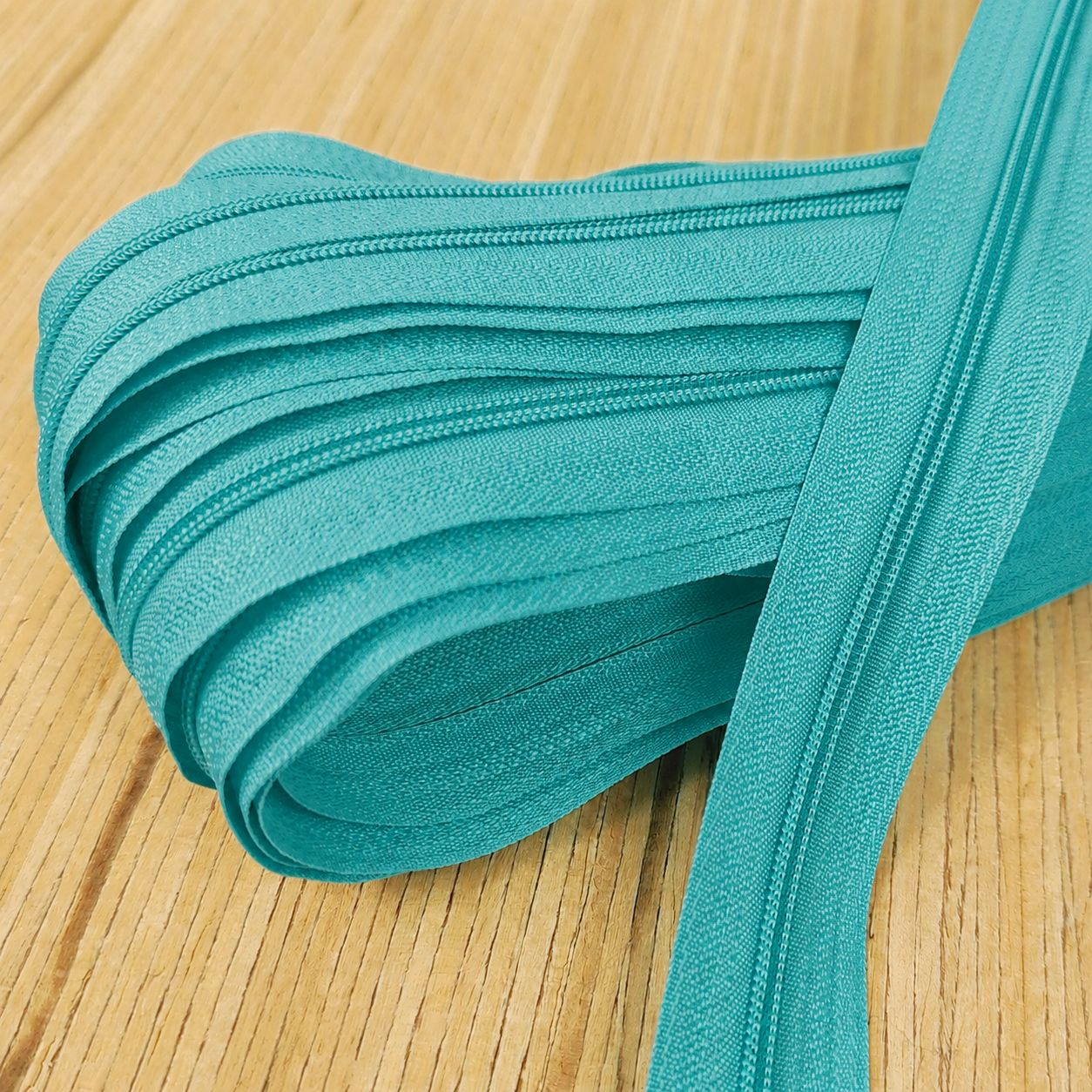Spiralreißverschluss endlos 3mm (ohne Zipper) - türkisblau 207 – Bild 1
