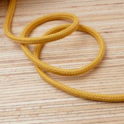 Bio Baumwoll Rundkordel 7mm - golden ochre