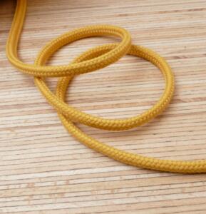 Bio Baumwoll Rundkordel 7mm - golden ochre