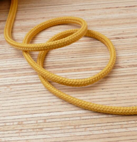 Bio Baumwoll Rundkordel 7mm - golden ochre