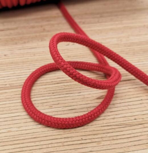 Bio Baumwoll Rundkordel 7mm - rot