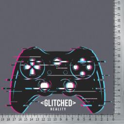 DTF Bügelbild - Glitched Reality (ca. 19 x 11,5cm) – Bild 2