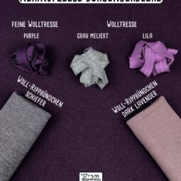 Bio Merinofleece - Burgunderbeere – Bild 2