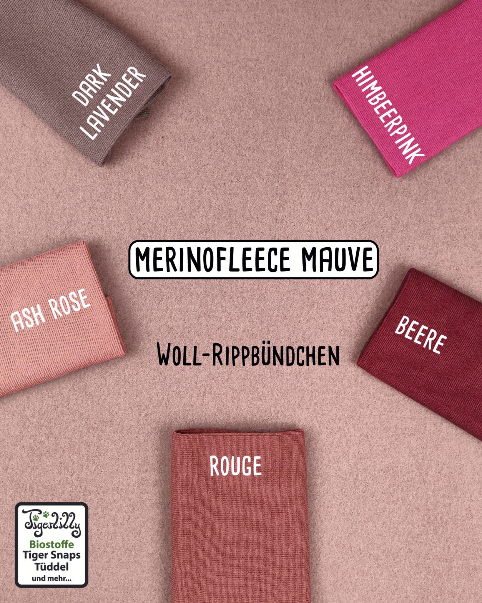 Bio Merinofleece - mauve – Bild 2