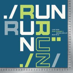 DTF Bügelbild - RUN RUN RUN (ca. 25 x 24,5cm) – Bild 2